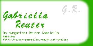 gabriella reuter business card